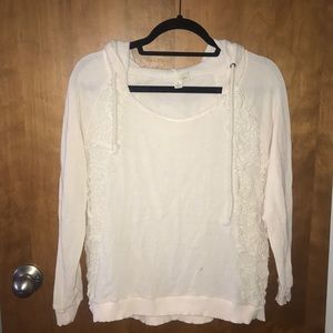 Cream lace sweater